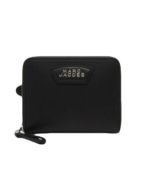 Marc Jacobs Black Leather Zip-Around Card Wallet